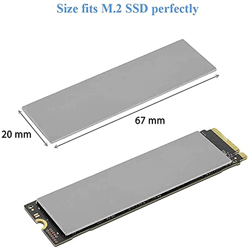 Image of 9 Pack Assorted Thickness 0.5 1.0 1.5 mm Thermal Conductive Silicone Pads with 6.0 W /mk Thermal Conductivity, Soft Safe Simple to Apply for SSD CPU GPU LED IC Chipset Cooling -Gray