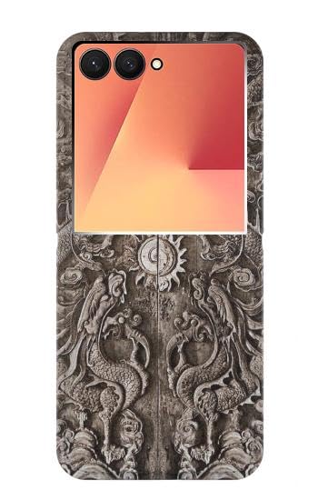 Etui cuir Samsung Galaxy Z Flip 7 Dragon Door - Élégance et style