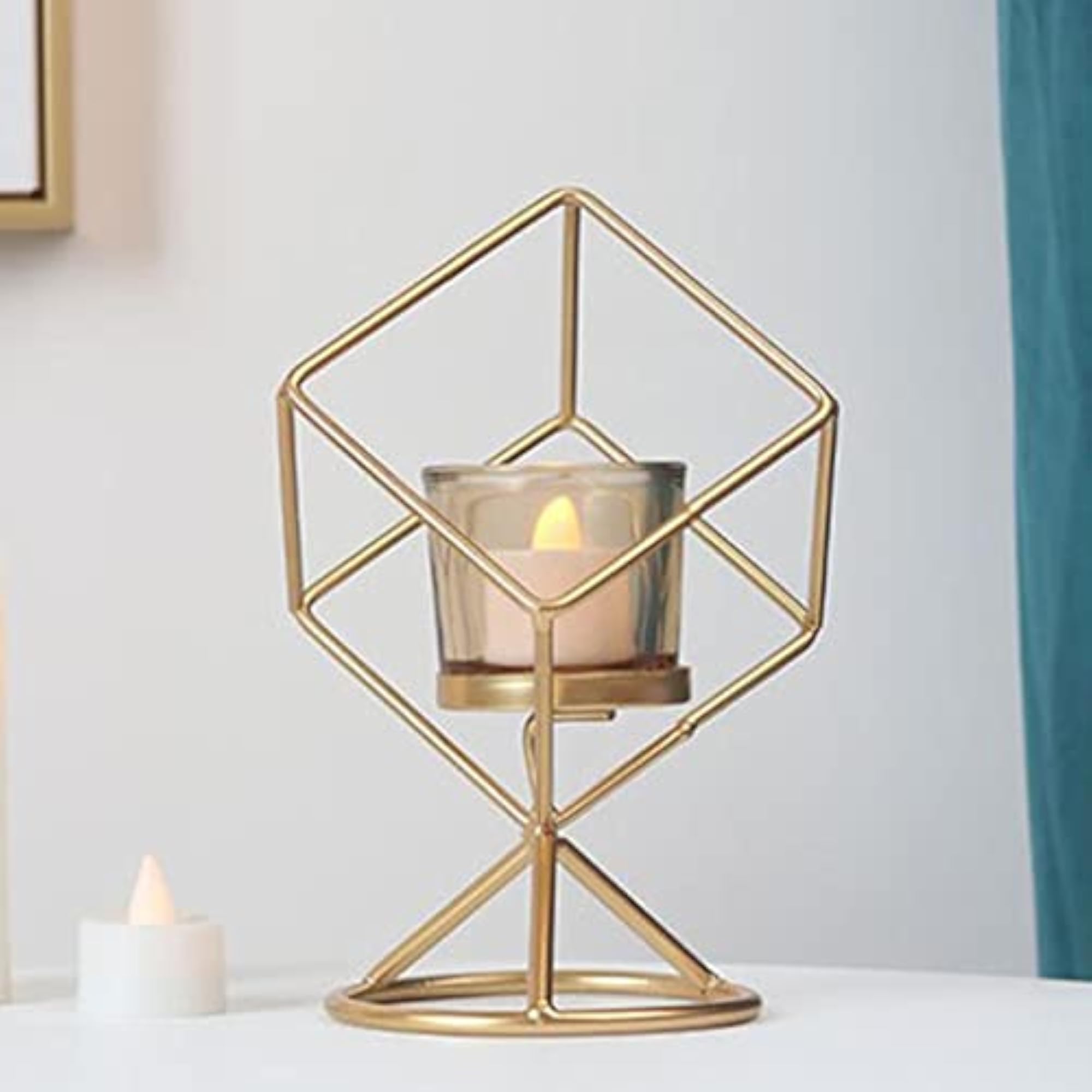 Nordic Style Geometric Candle Holder, Elegant Home Decor
