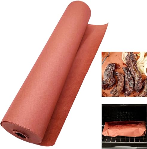 Papel de carnicero rosa de 43,5 cm x 15 m para ahumar carne y barbacoas 2