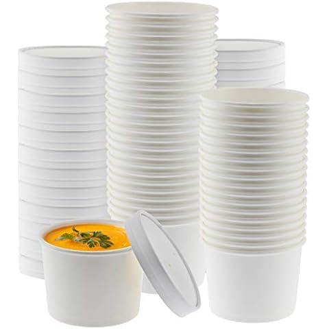 NYHI Paper Soup Storage Containers With Lids Cover