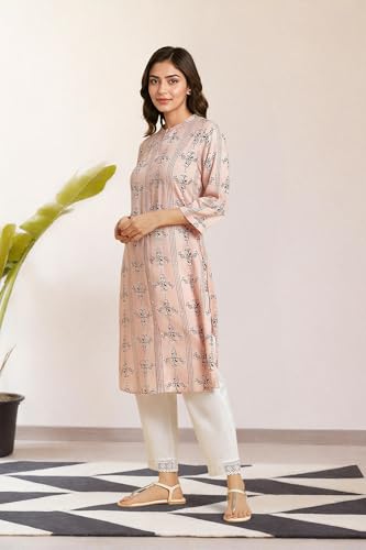 Image of W for Woman Women's Viscose Regular Fit Casual Kurta