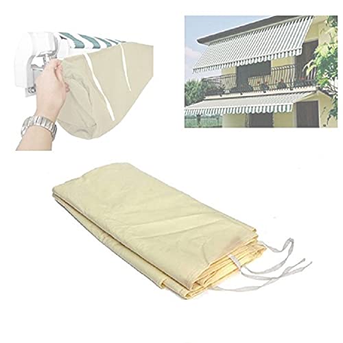 Housse De Protection Pour Store Étanche, Housse De Auvent Pour Auvent Sac De Rangement Étanche Sac De Protection Pour Store Banne, Avec Cordon, Pour Terrasse De Jardin Extérieur(Size:4M,Color:Beige)