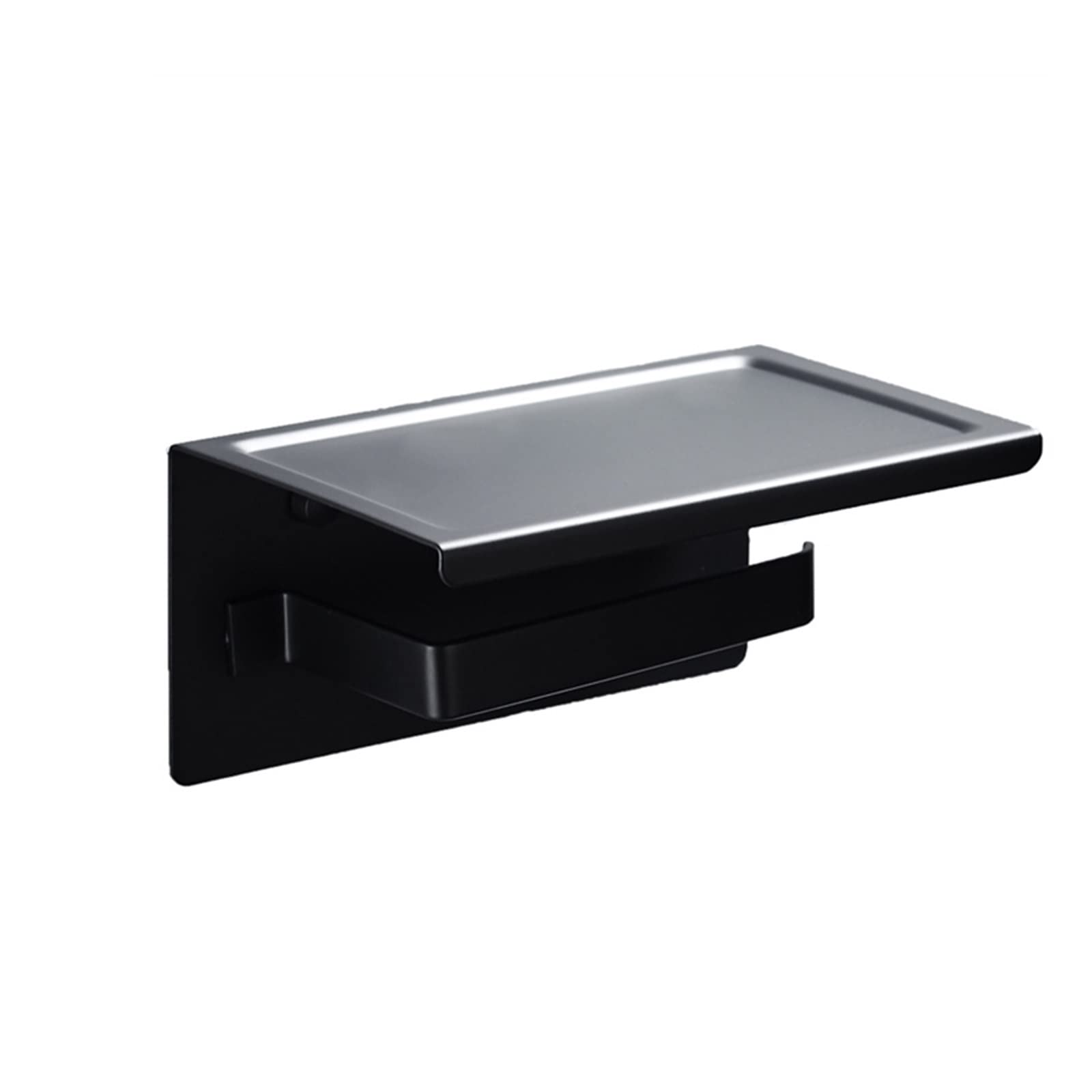 Stały uchwyt na papier toaletowy, Toilet Paper Holder Black 304 Stainless Steel 1PC