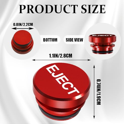 Image of Cigarette Lighter Plug Cover, Dustproof Car Cigarette Lighter Plug Parts, Standard 12 Volt Power Source Cigarette Lighter Plug, Aluminum Plugs Cover Decoration for Most Vehicles