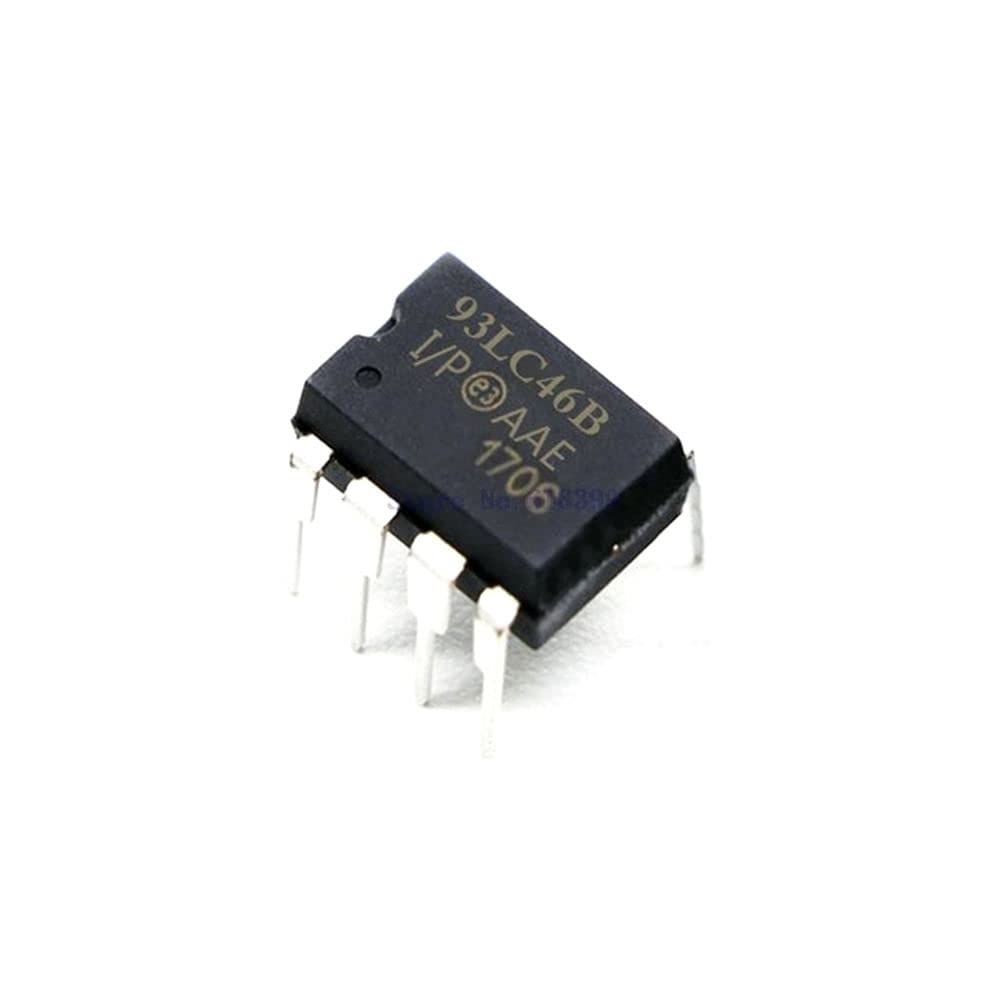 5pcs/lot 93lc46b Eeprom Serial-microwire 1k-bit 64 X 16 Pdip8 Ic Chip 93lc46b-i p