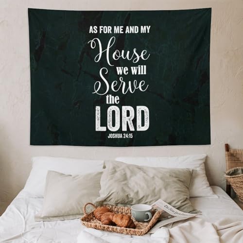 Tapiz de pared para dormitorio Yelolyio con diseño religioso y fácil de colgar 5