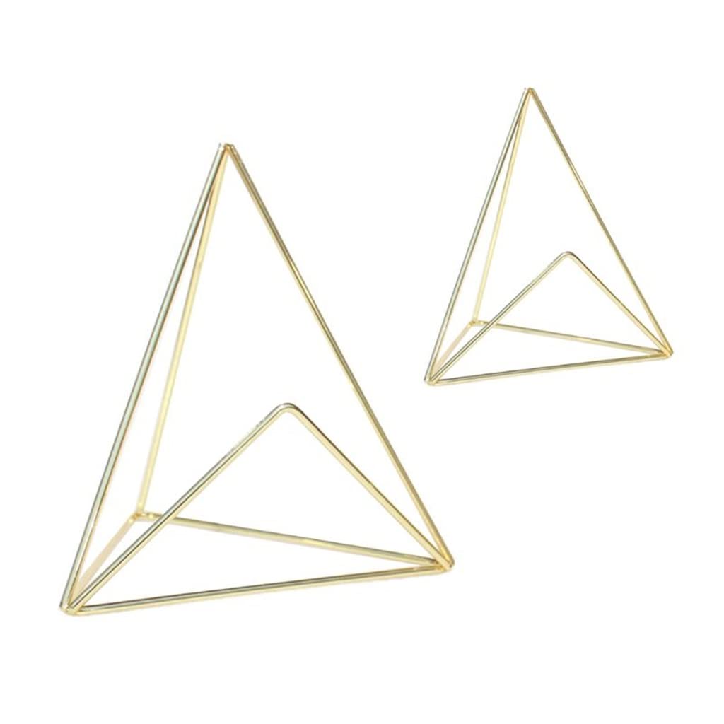 MOBYGKFY Iron Geometric Business Card Holder Display Stand Desktop Desk Photo Note Folder Stationery Decoration