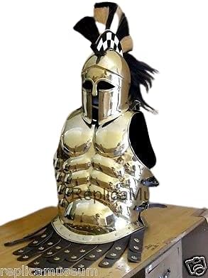 NauticalMart Brass Greek Muscle Armor Cuirass Halloween Costume