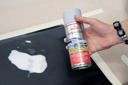 NIGRIN Haftgrund, 400 ml Sprühdose, für die Grundierung von Oberflächen vor dem Lackieren, Grau