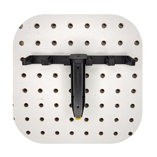 Hammy3DPrints Mount for Taurus GX4 / GX4L Mags - Pegboard/Metal Pegboard/Skadis/etc. | Magazine Holder Storage Rack (Secure Wall Pegboard)