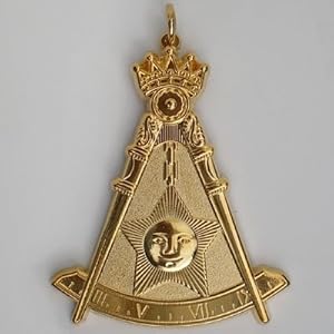 Equinox MR 14Th Degree Masonic Jewel Golden Finish