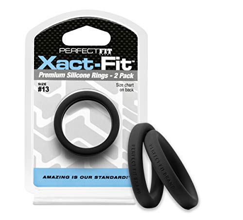 Perfect Fit #13 Xact-Fit Cockring Paquet de 2 Noir