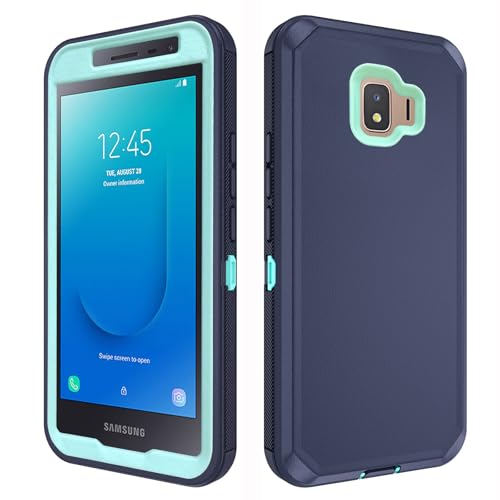 Phone Case for Samsung Galaxy J2 Pure J2 Core 2018 2020 J 2 Dash 2J Shine 2019 Cell Cover Hybrid Shockproof Hard Protective Heavy Duty Mobile J2Core J2Dash J2Pure J2Shine SM-J260A J260A Blue