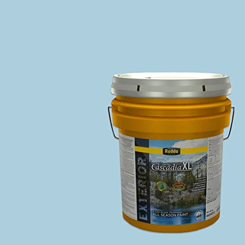 Rodda Paint CASCADIA XL Exterior Satin Paint & Primer in One, 5-Gallon, Soft Blue