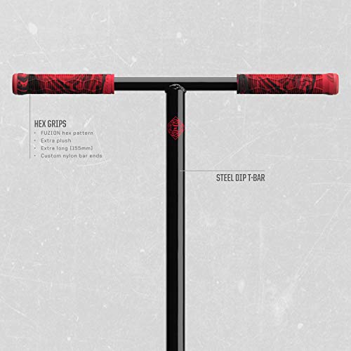 Fuzion Z250 Se Pro Scooters - Trick Scooter - Intermediate And Beginner Stunt Scooters For Kids 8 Years And Up, Teens And Adults – Durable Freestyle Kick Scooter For Boys And Girls (Red/Black) #TOP4