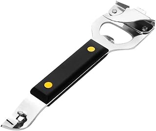 Can Opener Adjustable Stainless Steel Non-Slip Multifunction Manual Jar Bottle Opener Gadget Home Gadgets Accessories