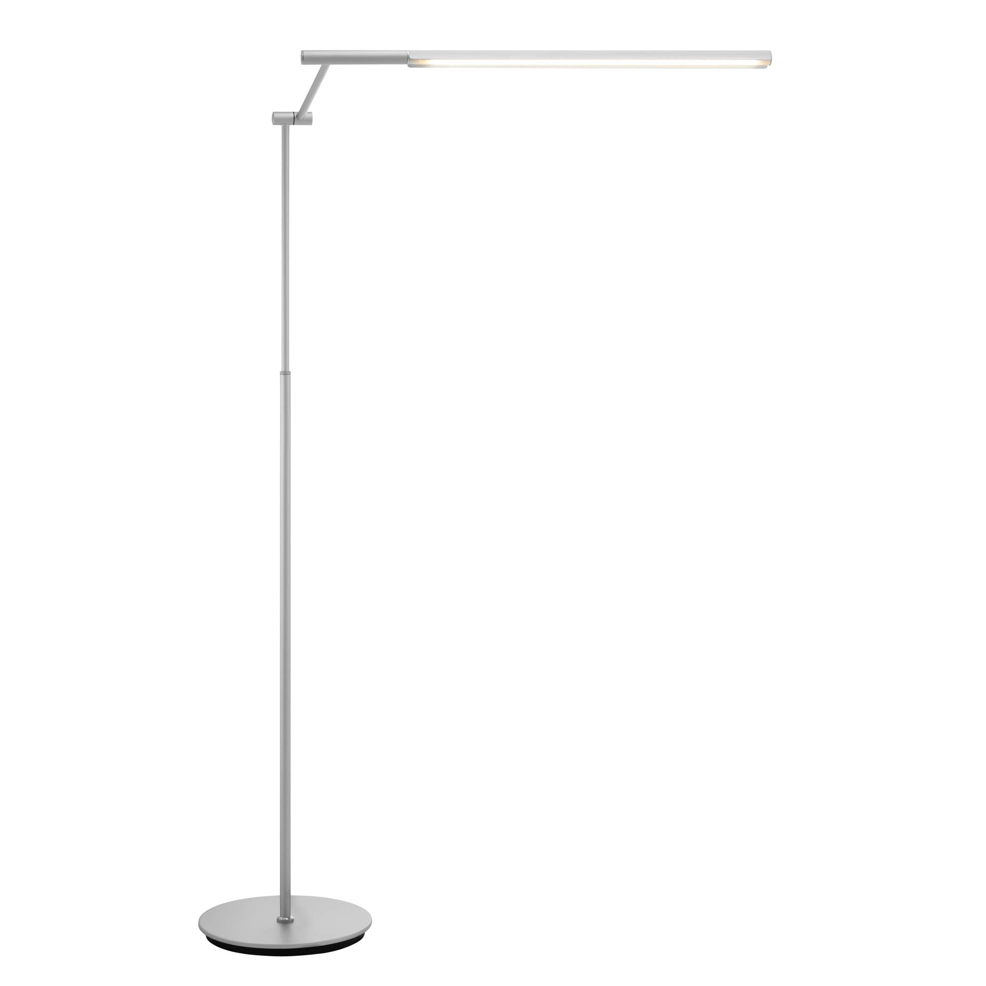 Lite Source Tilla Adjustable Height Modern Silver LED Floor Lamp