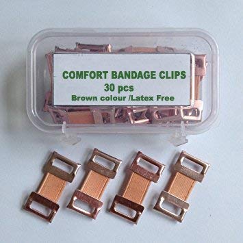 Comfort Bandage Clips (Medium, Brown)