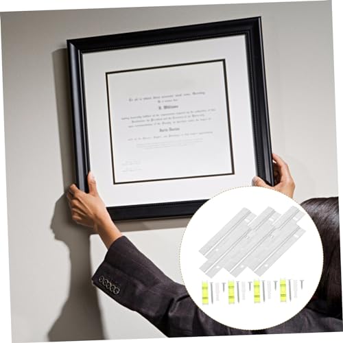 Image of Sturdy Z-Type Hanging Film Mirror Hangers French Cleat Picture Hanging Hardware Set