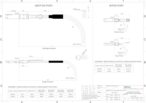 Image of 200GbE to 8x25GbE Splitter DAC, QSFP-DD to 8xSFP28 (8CHx25G to 8x1CHx25G), for Arista CAB-D-8S-200G-1M, 1-Meter