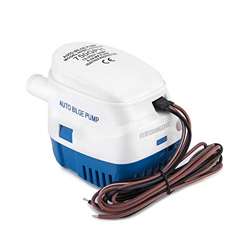 image for Dontmiss Automatic Submersible small Boat Bilge Pump 12v 750gph Auto w