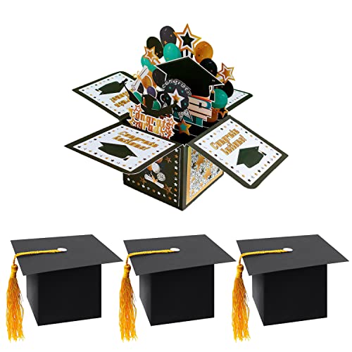 La carte de vœux 3D pour obtention d'un diplôme