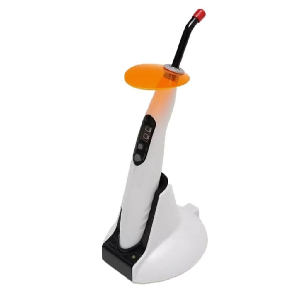 LED Polymerisationslampe, 1200mW/cm² Wireless Led-B Aushärten Licht, 2200mAh Akku Lampe 1400mW Specht Art mit Drei Arbeitsmodi