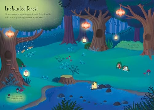 Usborne GB Sparkly Unicorns Sticker Book