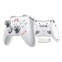 BEITONG KP40 Wireless Controller Ajustable TMR Joystick, Dual TMR Triggers, Optical Buttons for PC, Switch/Switch 2, Android, Steam, Bluetooth Gamepad with 1000Hz Polling Rate, 6 Axis, Turbo Control