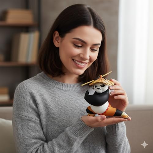 Image of Blue Aura Panda Action Figure Height-18cm Coolectible & Decor Gifting | kun Panda