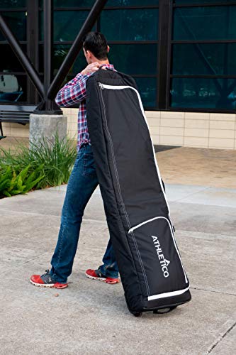 Athletico Conquest Padded Snowboard Bag with Wheels - Travel Bag for Single Snowboard and Snowboard Boots (Black, 175 cm)