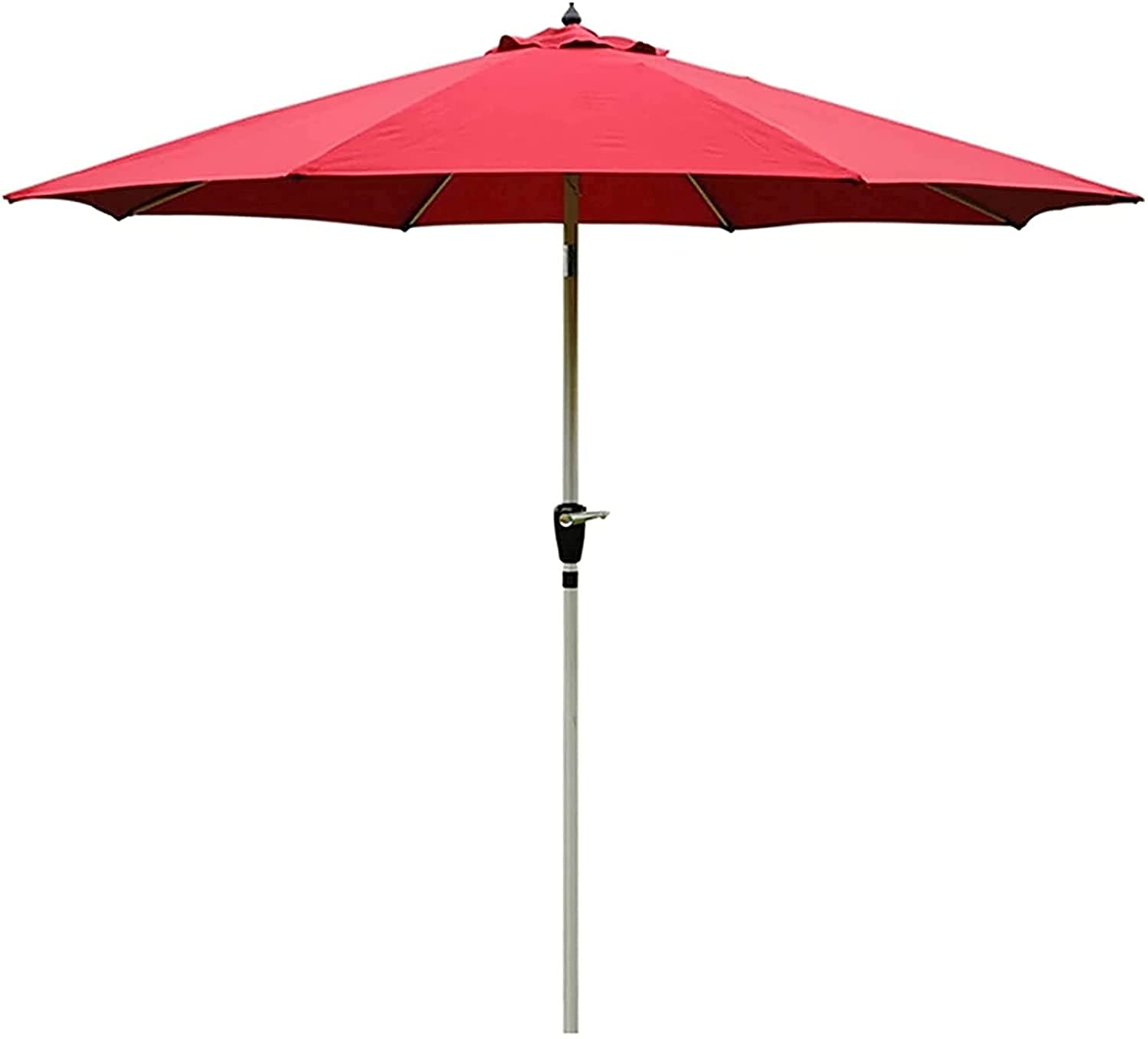 JOMRTS Canopies Shade Parasols Outdoor Market Table Umbrellas, Garden Parasol Umbrella with Aluminum Pole, for Deck, Backyard, Pool, Beach Parasols (Red 270m)