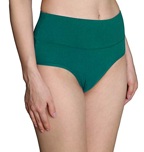Image of Innersy Women's 5 Pack High Waist Tummy Control Solid Color Cotton Briefs Panties