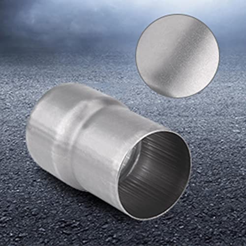 Qiilu Auspuffrohr Reduzierstück, 51mm bis 60mm Motorrad Auspuffrohr Adapter Minderer Schalldämpfer Edelstahl