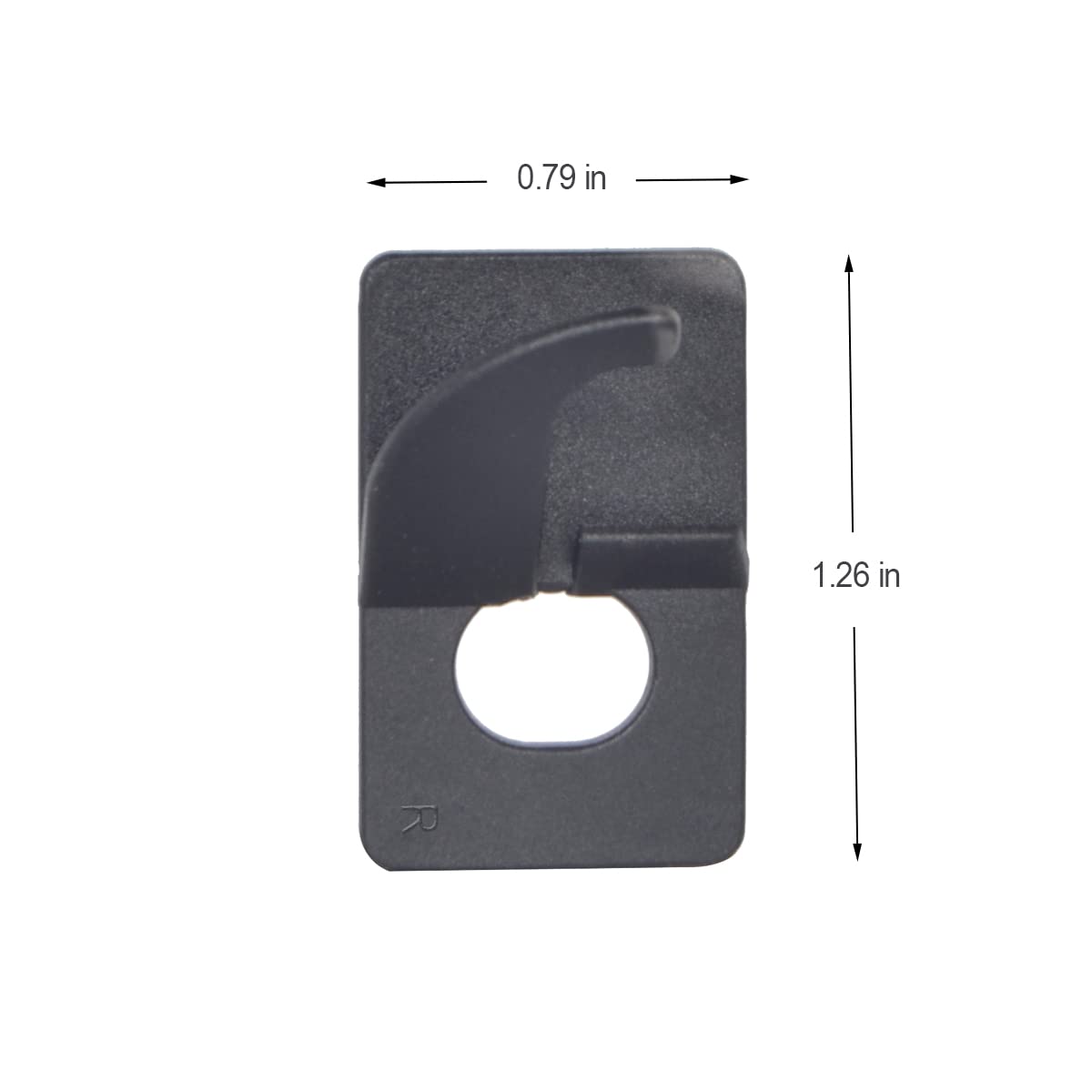 8pcs Plastic Arrow Rest Recurve Bow Arrow Rest Adhesive Back Hunting Shooting Targeting Accessory for Right or Left Hand