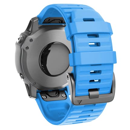 Correa de silicona transpirable e impermeable para reloj Garmin Fenix 7X 6X 5X Easyfit
