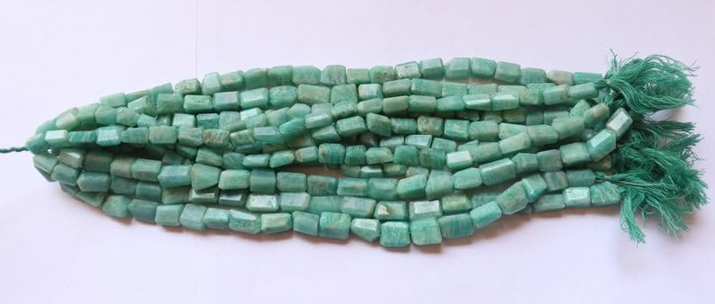 Perles à facettes en amazonite naturelle pour concevoir vos bracelets bohèmes chic