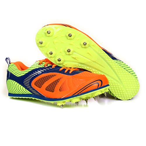 Track Shoes Athletic Running Shoes Sneakers Sprint Field Racing Spike Shoes with Removable Spike Key3