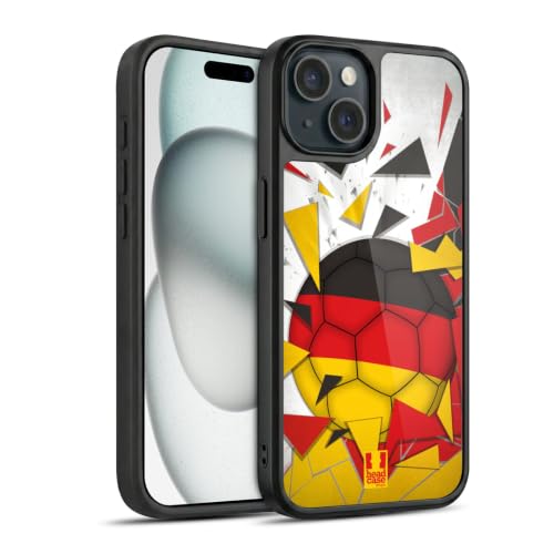 Coque gel renforcée militaire iPhone 15 motif ballon Allemagne
