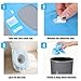 COMNICO 120 Pcs Disposable Toilet Seat Covers, Individually Wrapped Disposable Seat Covers Portable Non-Slip Liners Travel Accessories for Adults Travel Home Hotel Hospital