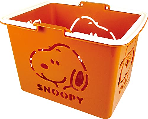 ティーズファクトリー 日本製 カラーバスケット 小物入れ 25.9×18.6×17.4cm スヌーピー シナモン SN-5522984SM