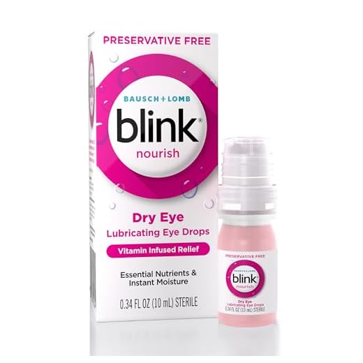 Blink Nourish Preservative-Free Lubricating Eye Drops, with Glycerin for Instant Hydration, Vitamin Infused Relief, Replenishes and Refreshes Eyes, 0.33 FL Oz
