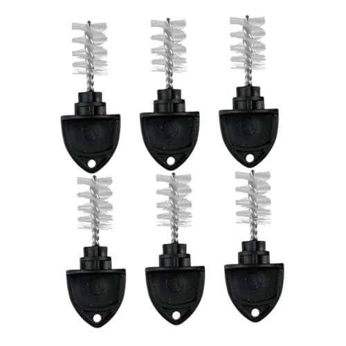 Amosfun 6 cepillos de grifo de cerveza, herramienta de limpieza ergonómica para grifos de cerveza de barril, construcción resistente al desgaste, accesorio de preparación conveniente y práctico para