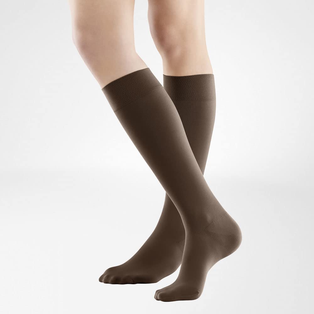 Bauerfeind VenoTrain soft AD CCL1 Kompressionsstrümpfe M normal creme short