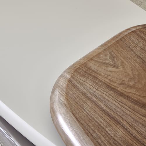 Image of Home Centre | Plaza SwivelCoffee Tables | Center Table for Living Room | Engineered Wood | Walnut | 1 Year Warranty
