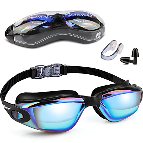 Zerhunt Swimming Goggles for Men Women Children Diving Goggles Adult Anti-Fog and UV Protection Water Sports Swimming Goggles Gifts for Men Women Girls Boys 10+