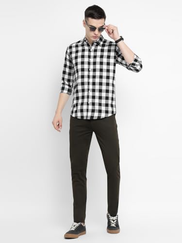 Image of Allen Cooper Checks Shirts for Men - 100% Cotton Comfort Fit Casual and Formal Shirt - Breathable, Soft, Classic Style (Multiple Colors)