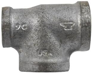 Anvil 3/4 in. FPT x 1/2 in. Dia. FPT Galvanized Malleable Iron Reducing Tee