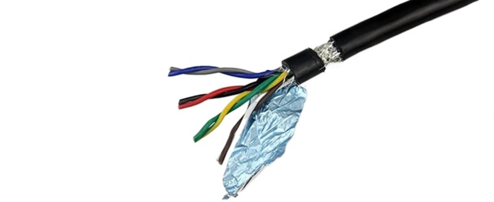 Cavo schermato a doppino intrecciato in rame puro | 1 m 18 AWG 20 AWG 22 AWG 0,3-0,75 mm 2-8 Nucleo for RS485: doppino intrecciato in rame puro schermato(8 Core 18awg 0.75mm)